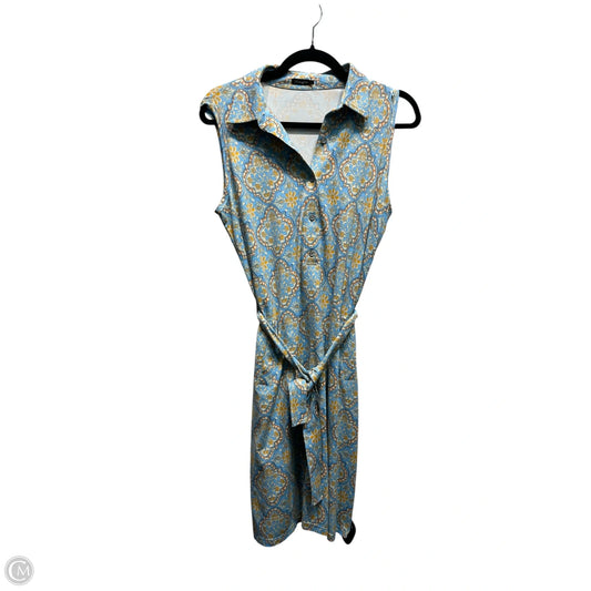 Dress Casual Short By J Mclaughlin In Blue & Orange, Size: M