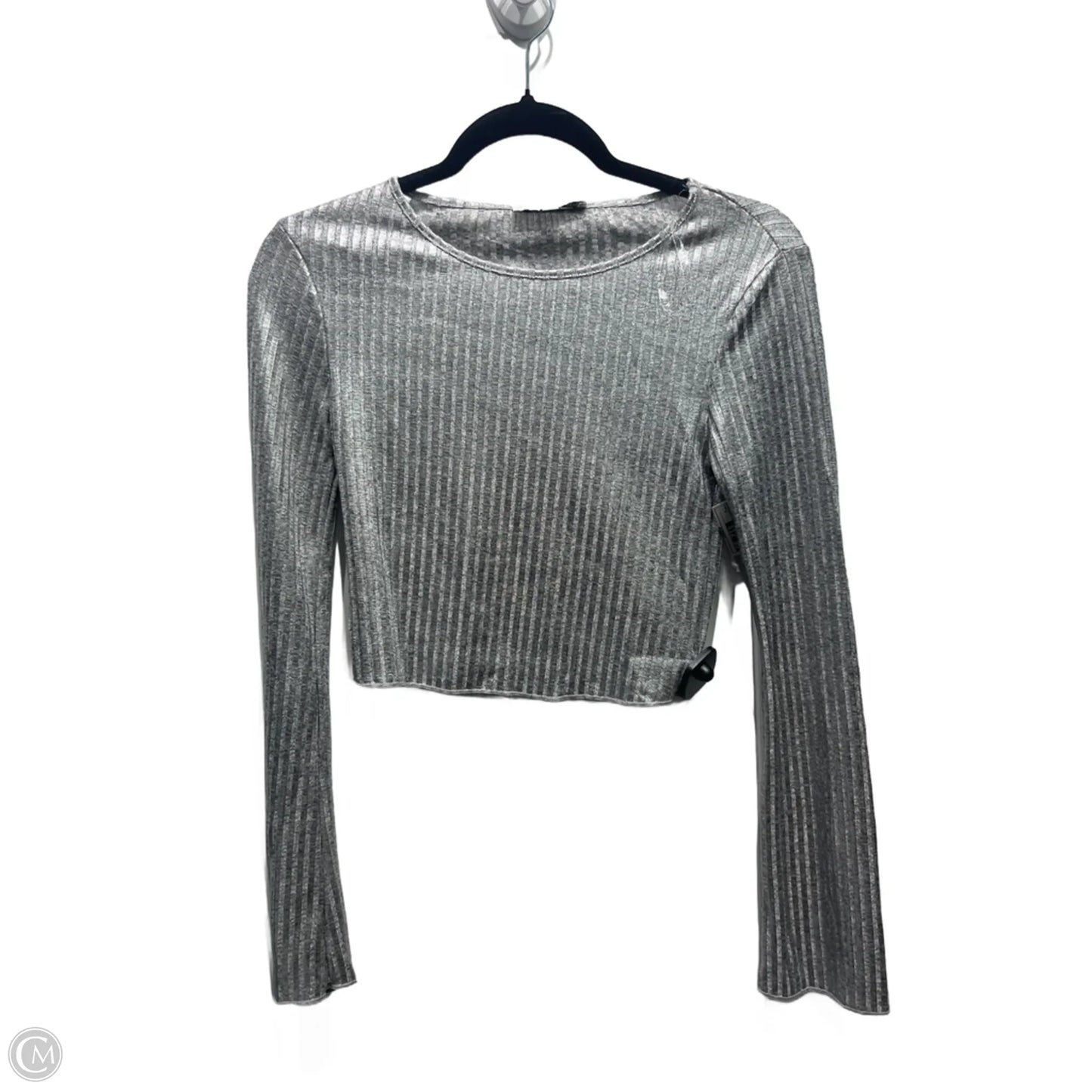 Top Long Sleeve By Hyfve In Silver, Size: S