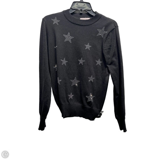 Sweater By Nanette By Nanette Lepore In Black & Silver, Size: M