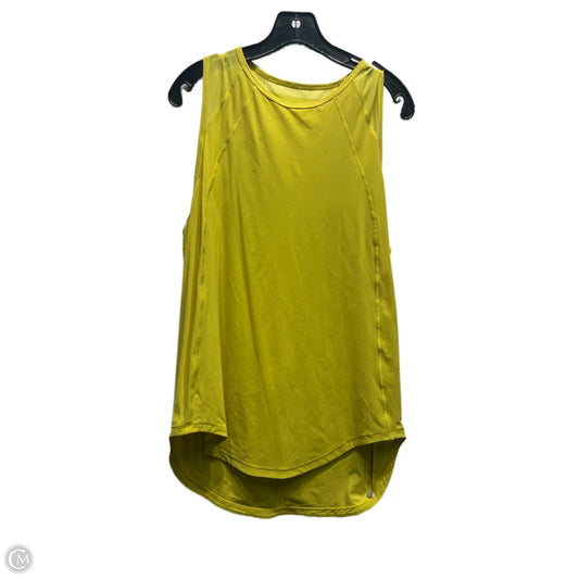Athletic Tank Top By Lululemon In Yellow, Size: L