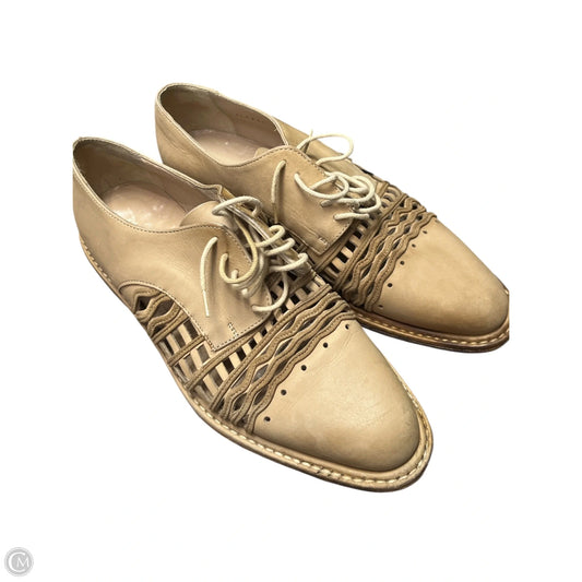 Sandals Flats By Agl In Beige, Size: 8.5