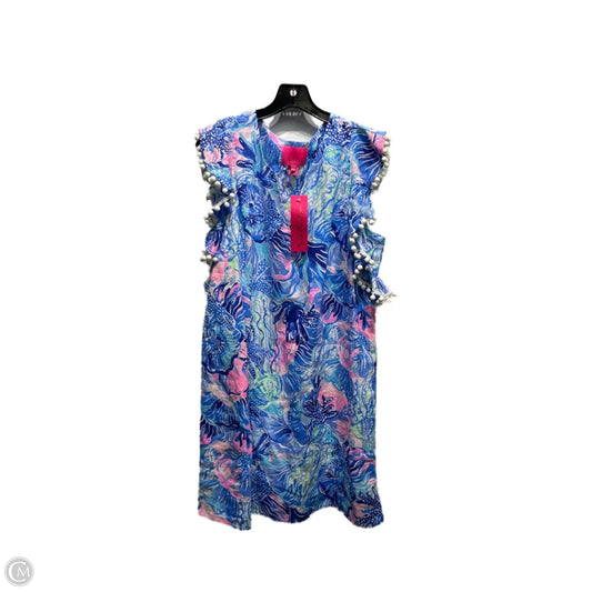 Dress Designer By Lilly Pulitzer In Blue & Pink, Size: L
