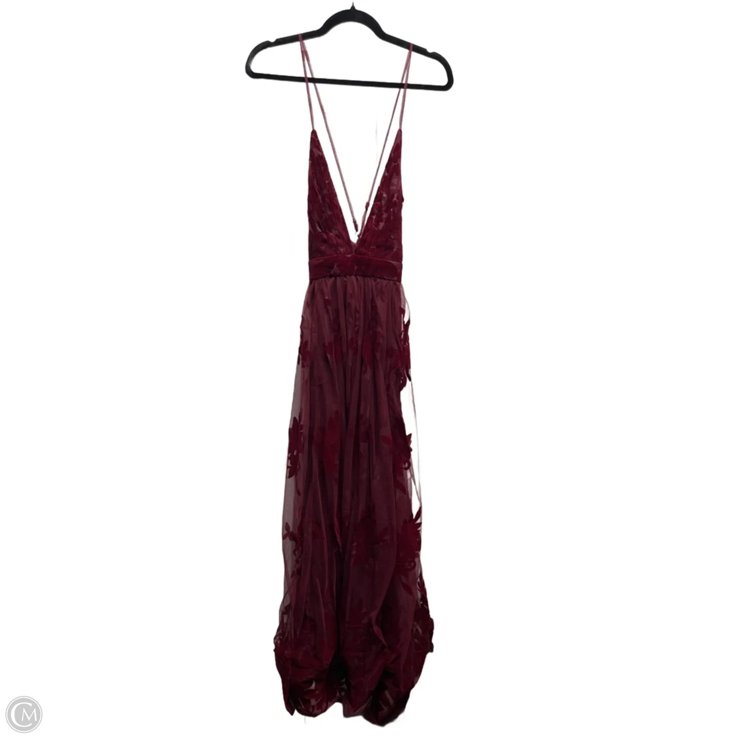 Dress Party Long By Cmc In Maroon, Size: M