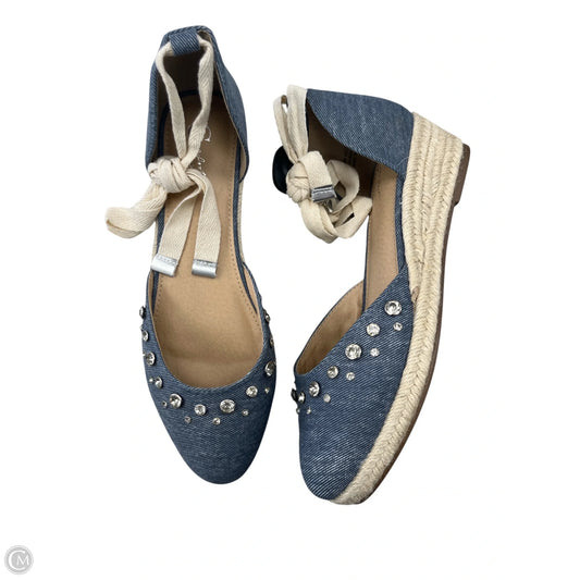 Shoes Flats By Comfort Casual In Blue, Size: 9