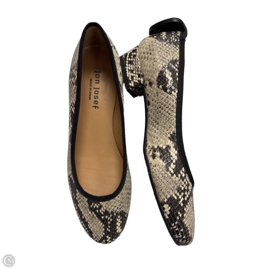 Shoes Flats By JON JOSEF In Black & Cream, Size: 7.5