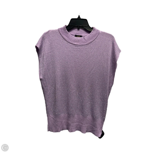 Top Short Sleeve By ONTWELTH In Purple, Size: Xl