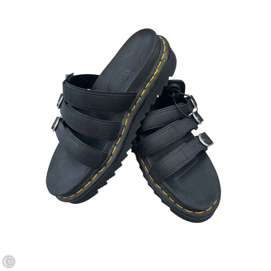 Sandals Flats By Dr Martens In Black, Size: 9