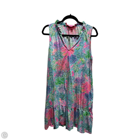 Dress Designer By Lilly Pulitzer In Blue & Pink, Size: L