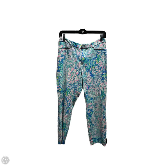 Pants Designer By Lilly Pulitzer In Blue & Purple, Size: 12