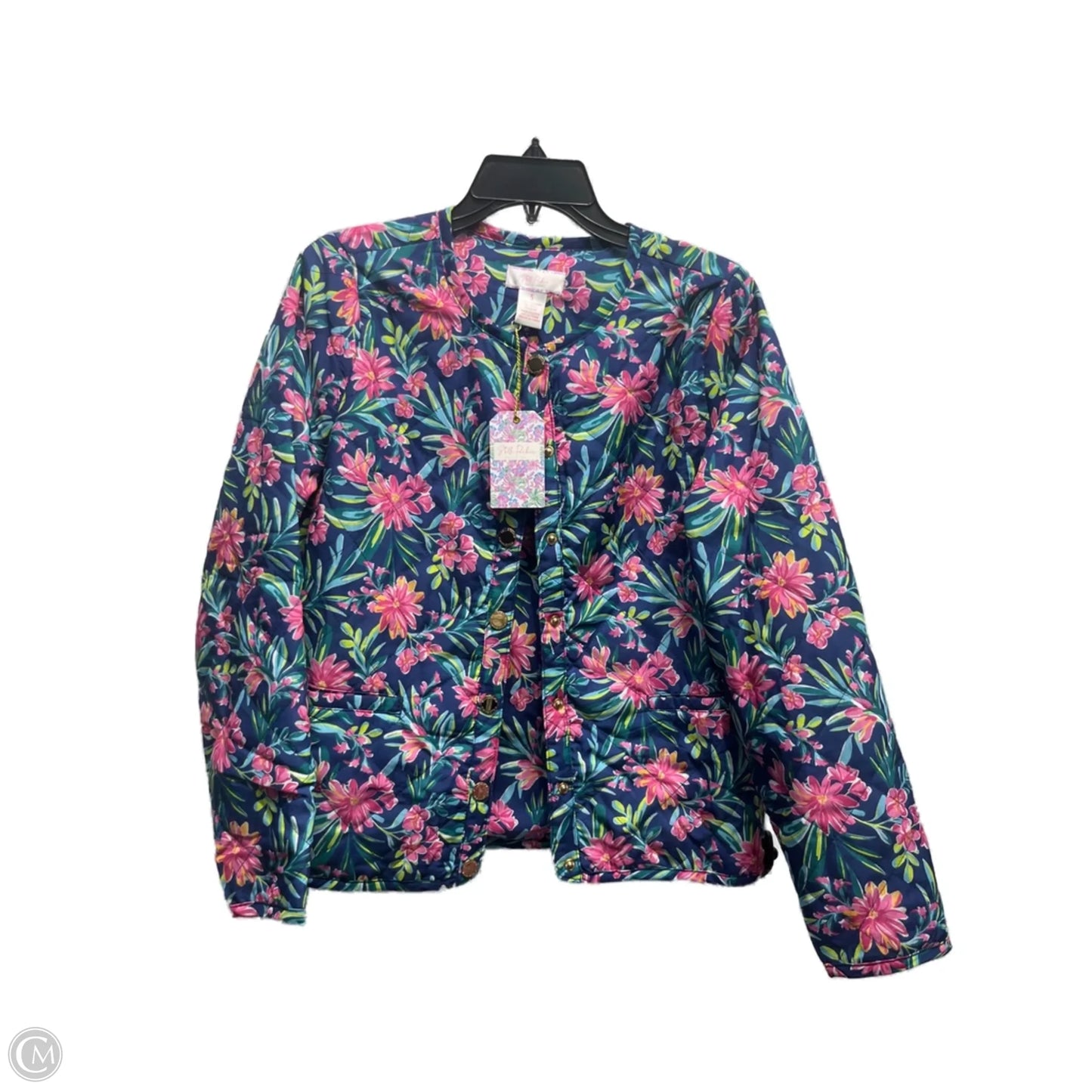 Jacket Other By Stella Parker In Blue & Pink, Size: S