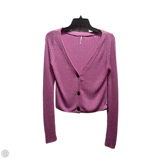 Sweater Cardigan By Free People In Purple, Size: S