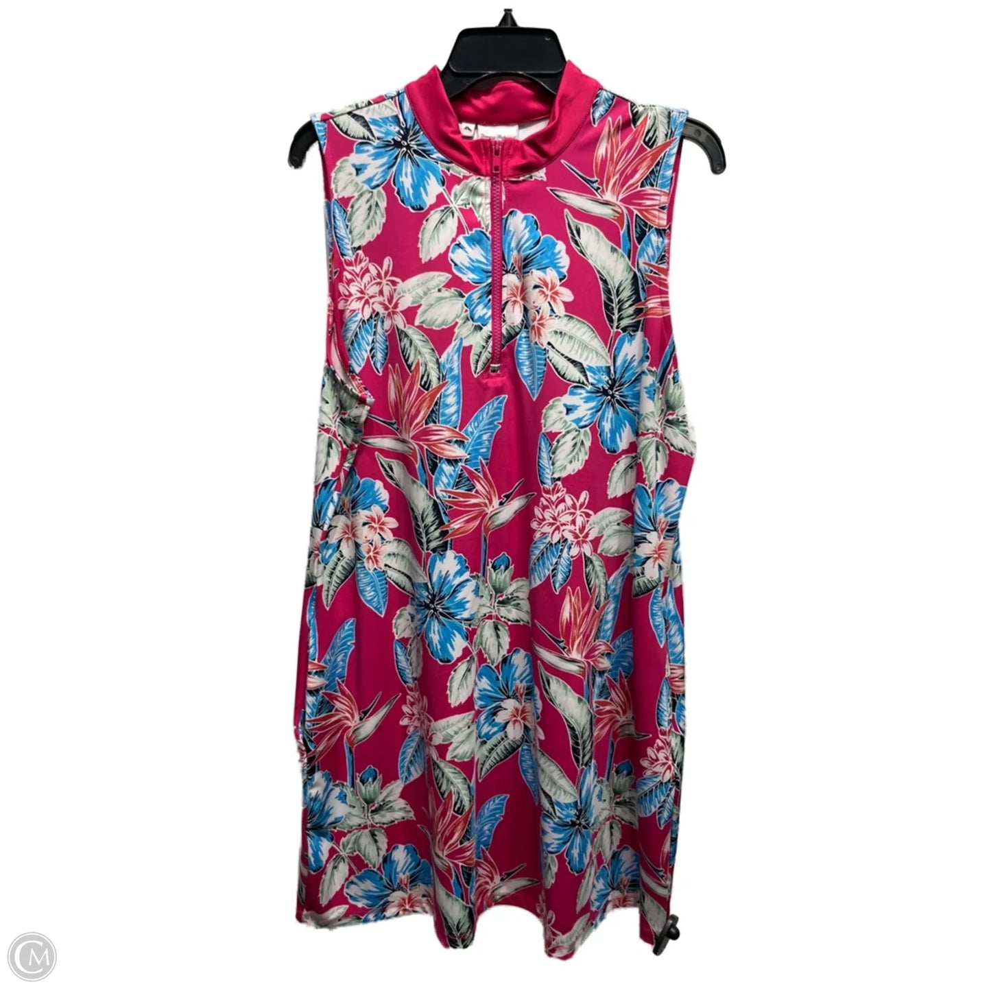 Dress Casual Short By Tommy Bahama In Blue & Pink, Size: Xl