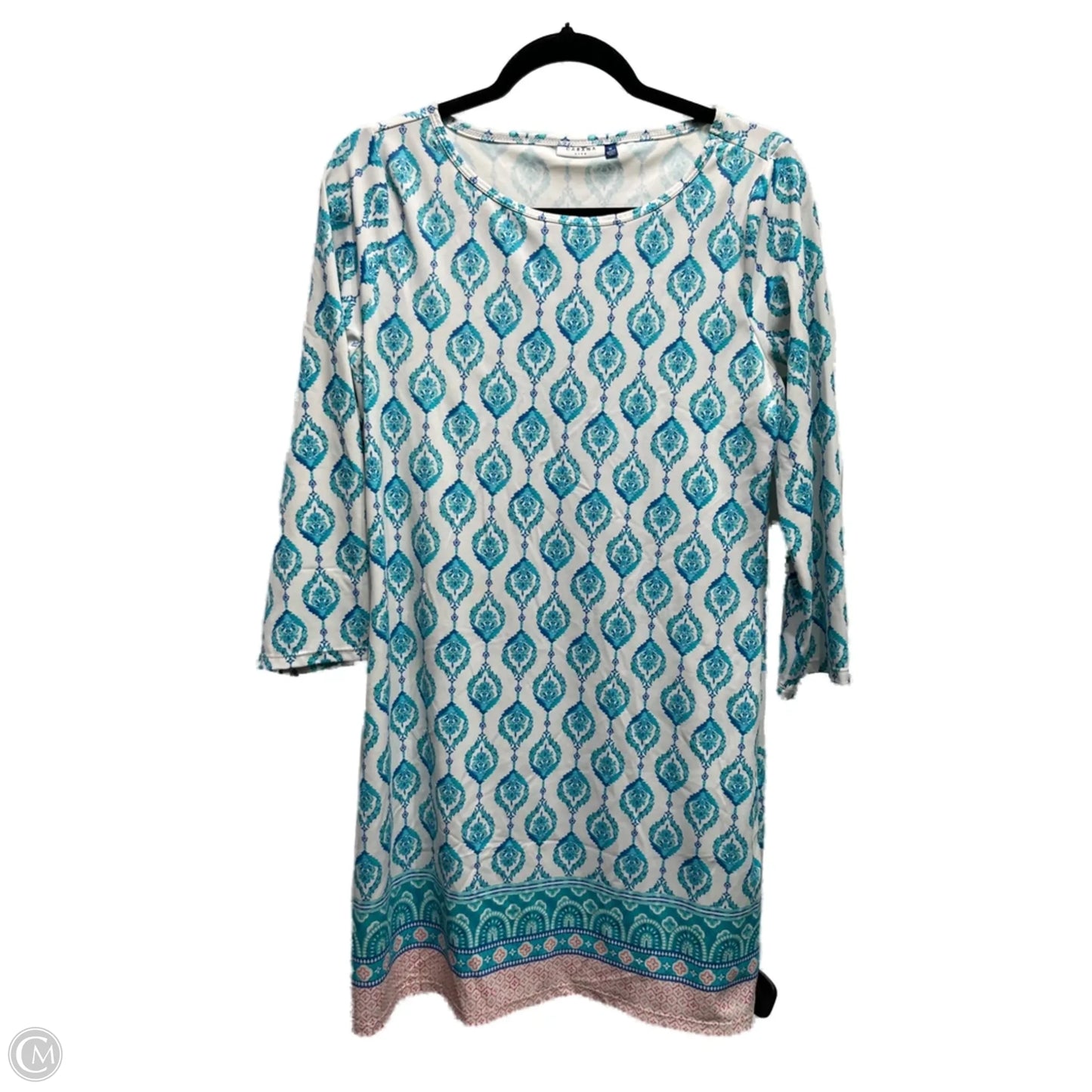 Dress Casual Short By Cabana Life In Blue & Green, Size: M