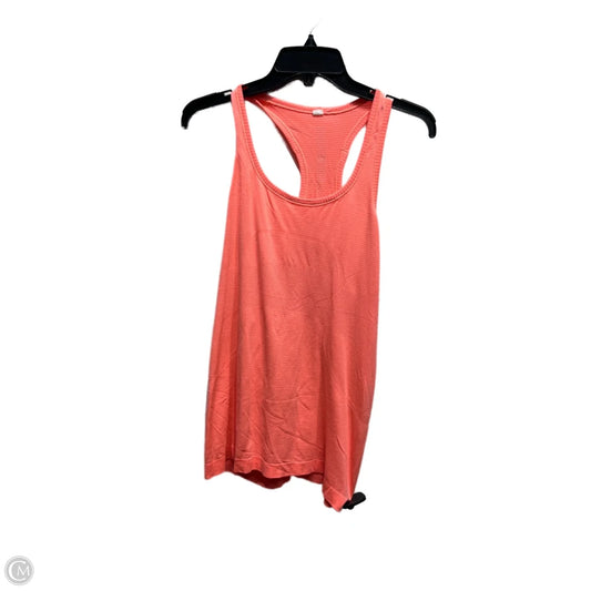Athletic Tank Top By Lululemon In Orange, Size: L