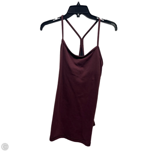 Athletic Tank Top By Lululemon In Maroon, Size: M