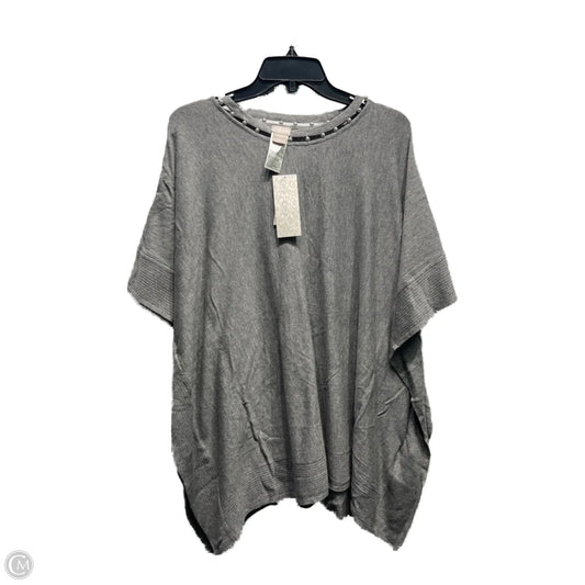 Sweater Short Sleeve By Chicos In Grey, Size: M