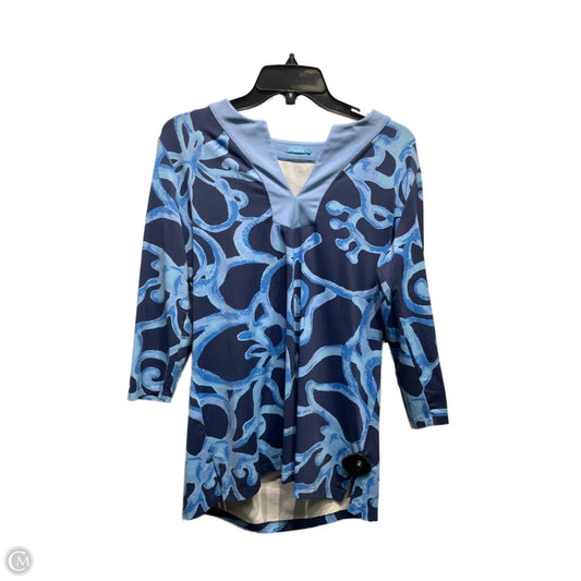 Top Long Sleeve By J Mclaughlin In Blue, Size: M