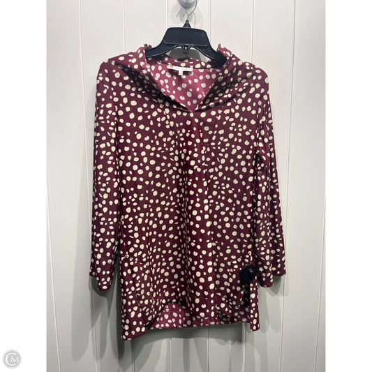 Tunic Long Sleeve By Jude Connally In Maroon, Size: M