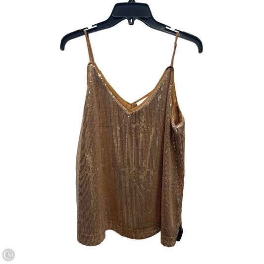 Top Sleeveless By Entro In Tan, Size: M