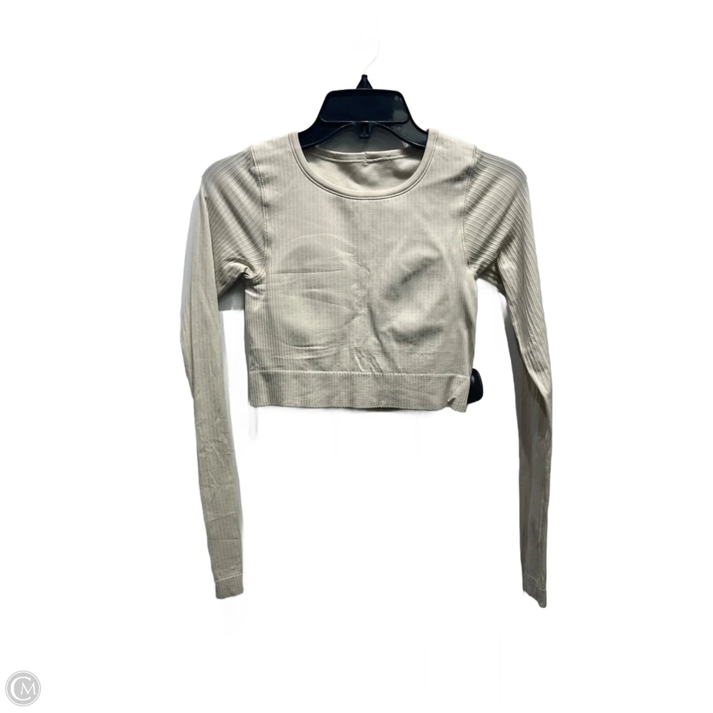Athletic Top Long Sleeve Crewneck By Lululemon In Cream, Size: Xs