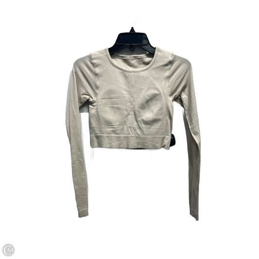 Athletic Top Long Sleeve Crewneck By Lululemon In Cream, Size: Xs