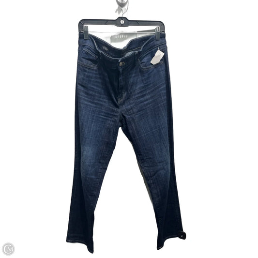 Jeans Straight By White House Black Market In Blue Denim, Size: 14