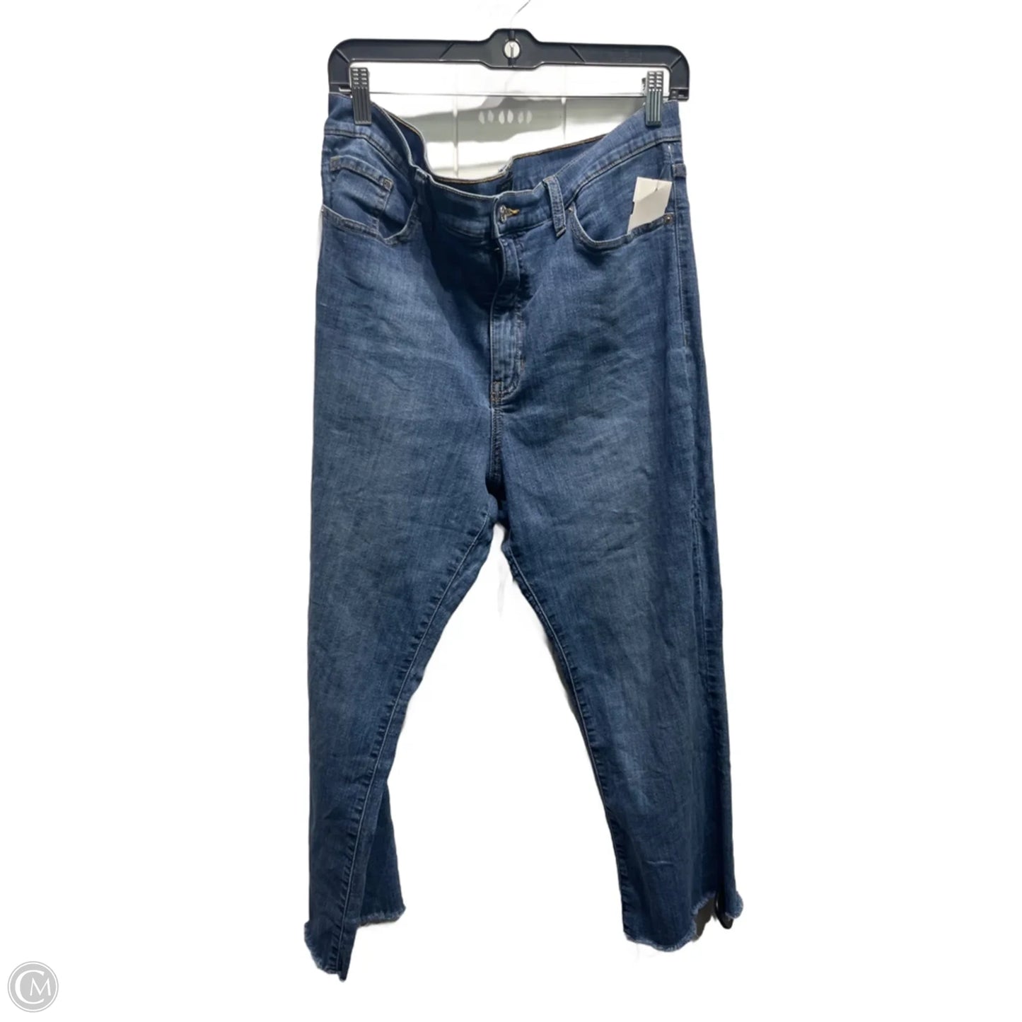 Jeans Cropped By Banana Republic In Blue Denim, Size: 16