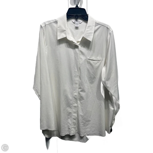 Top Long Sleeve By Athleta In White, Size: Xl