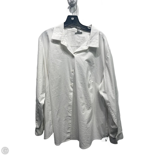 Top Long Sleeve By J. Jill In White, Size: Xl