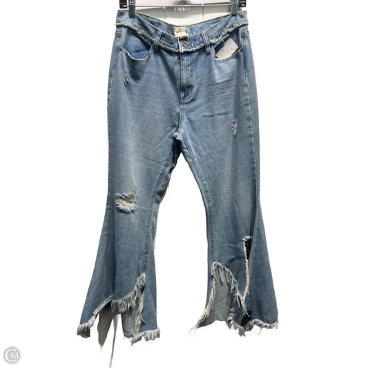 Jeans Cropped By For The Republic In Blue, Size: 10