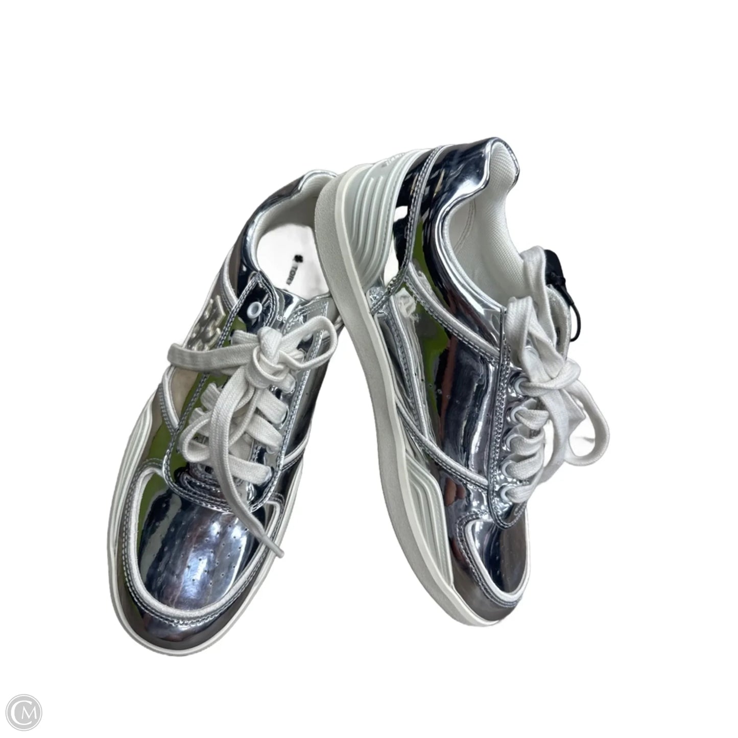 Shoes Designer By Tory Burch In Silver, Size: 7