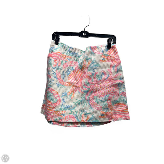 Skirt Designer By Lilly Pulitzer In Blue & Pink, Size: 8