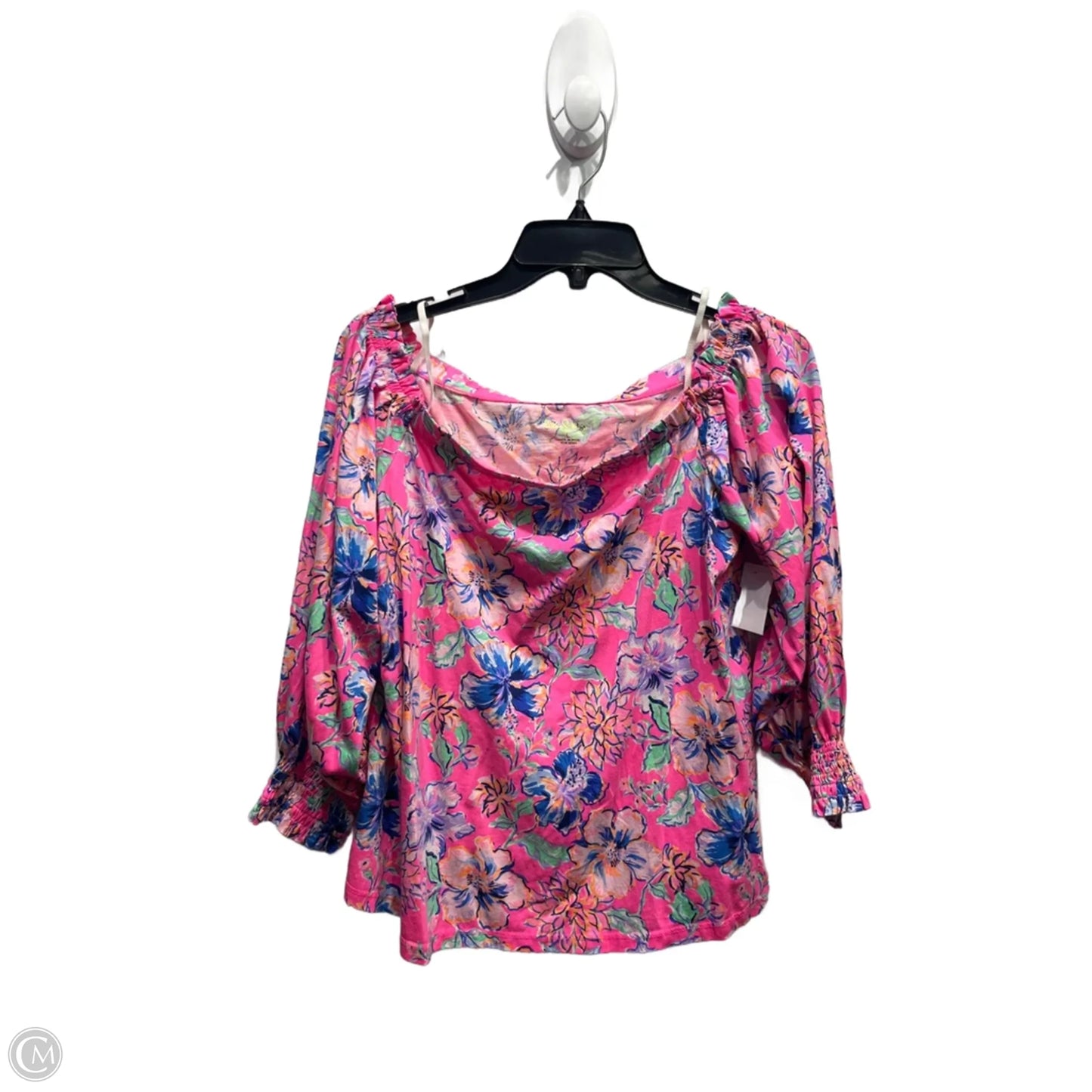 Top Long Sleeve Designer By Lilly Pulitzer In Pink, Size: L
