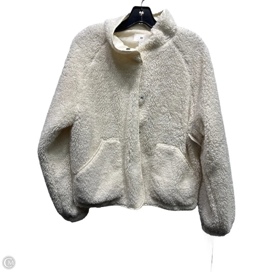 Jacket Faux Fur & Sherpa By Bp In Cream, Size: S