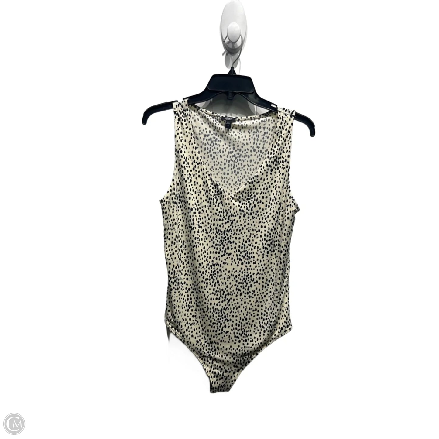 Bodysuit By Express In Black & Cream, Size: M