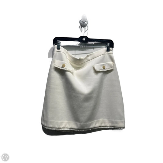 Skirt Mini & Short By Ann Taylor In Cream, Size: 8p