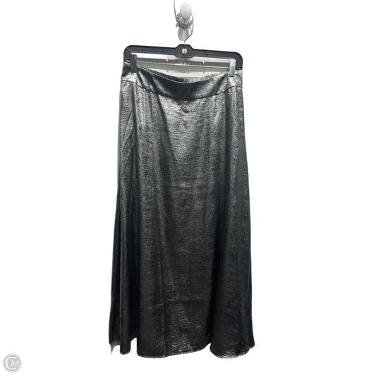 Skirt Maxi By Chicos In Silver, Size: 8