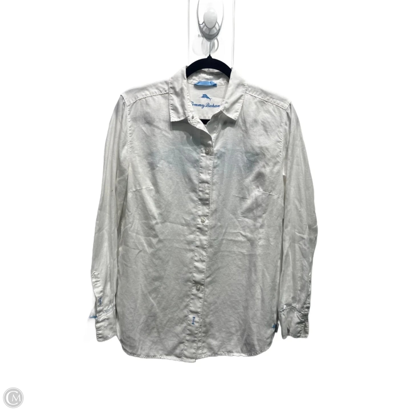 Top Long Sleeve By Tommy Bahama In White, Size: S
