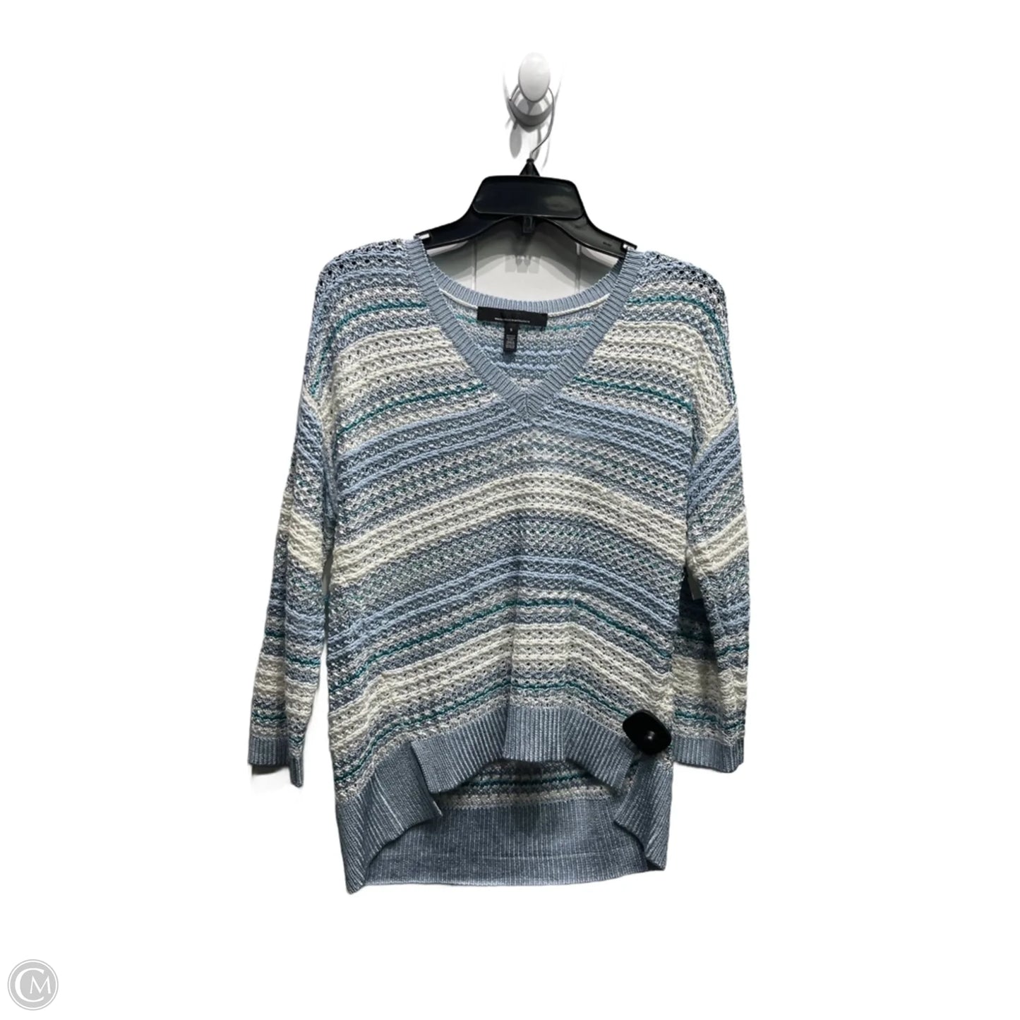 Sweater By White House Black Market In Blue & Cream, Size: S