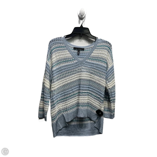 Sweater By White House Black Market In Blue & Cream, Size: S