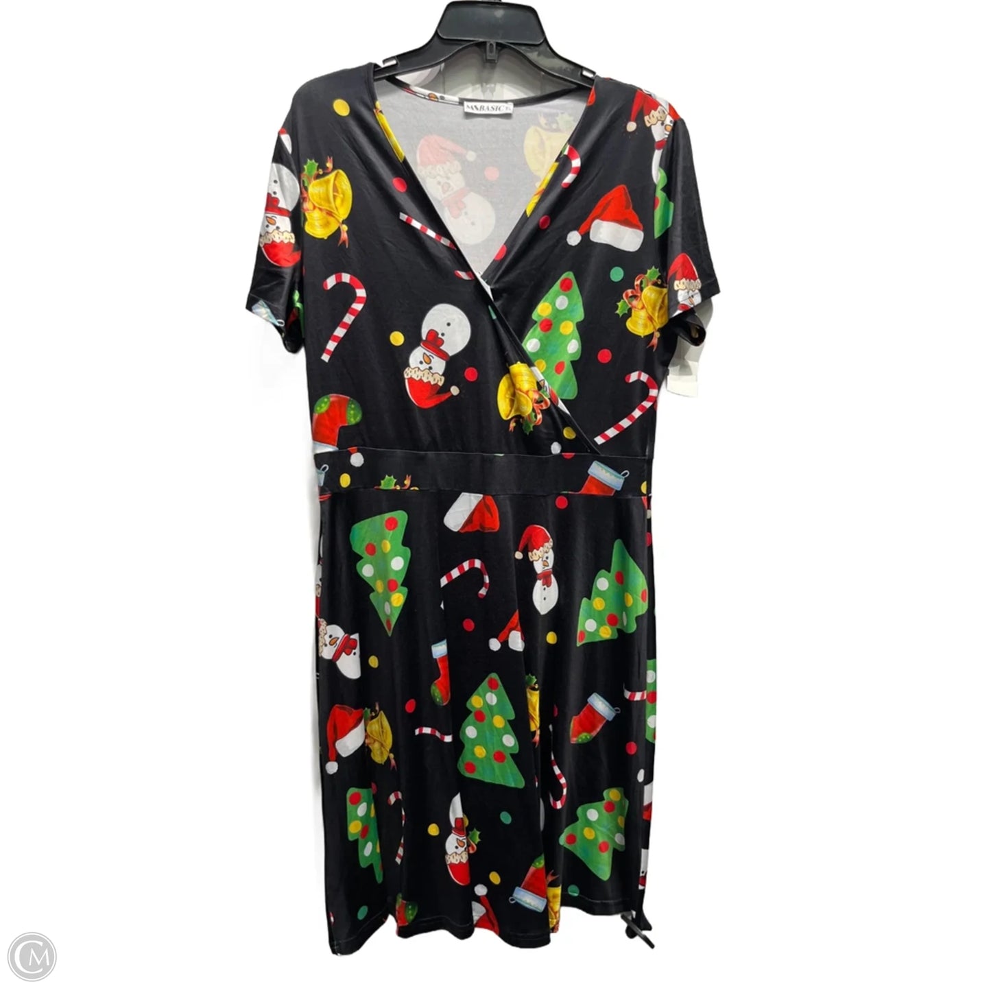 Dress Casual Short By Clothes Mentor In Green & Red, Size: Xl