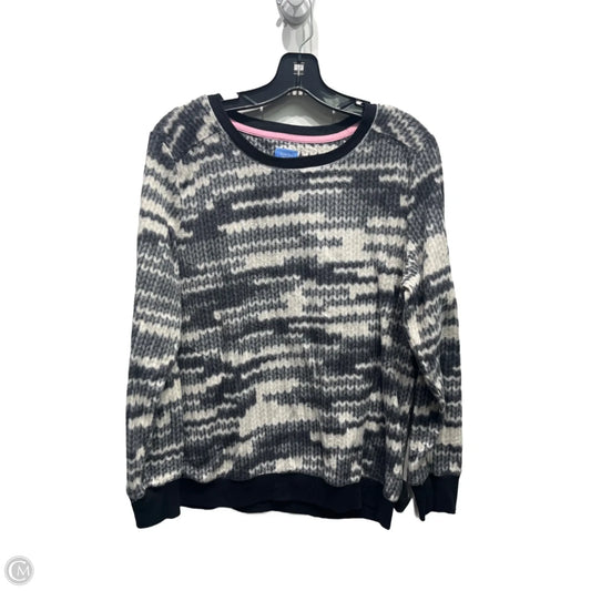Top Long Sleeve By Simply Vera In Black & White, Size: L
