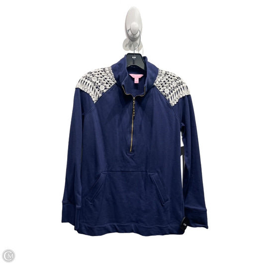 Top Long Sleeve Designer By Lilly Pulitzer In Navy, Size: Xs