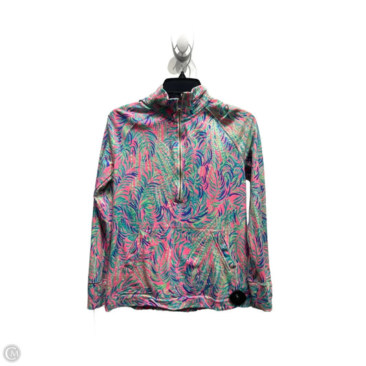 Top Long Sleeve Designer By Lilly Pulitzer In Green & Pink, Size: Xs