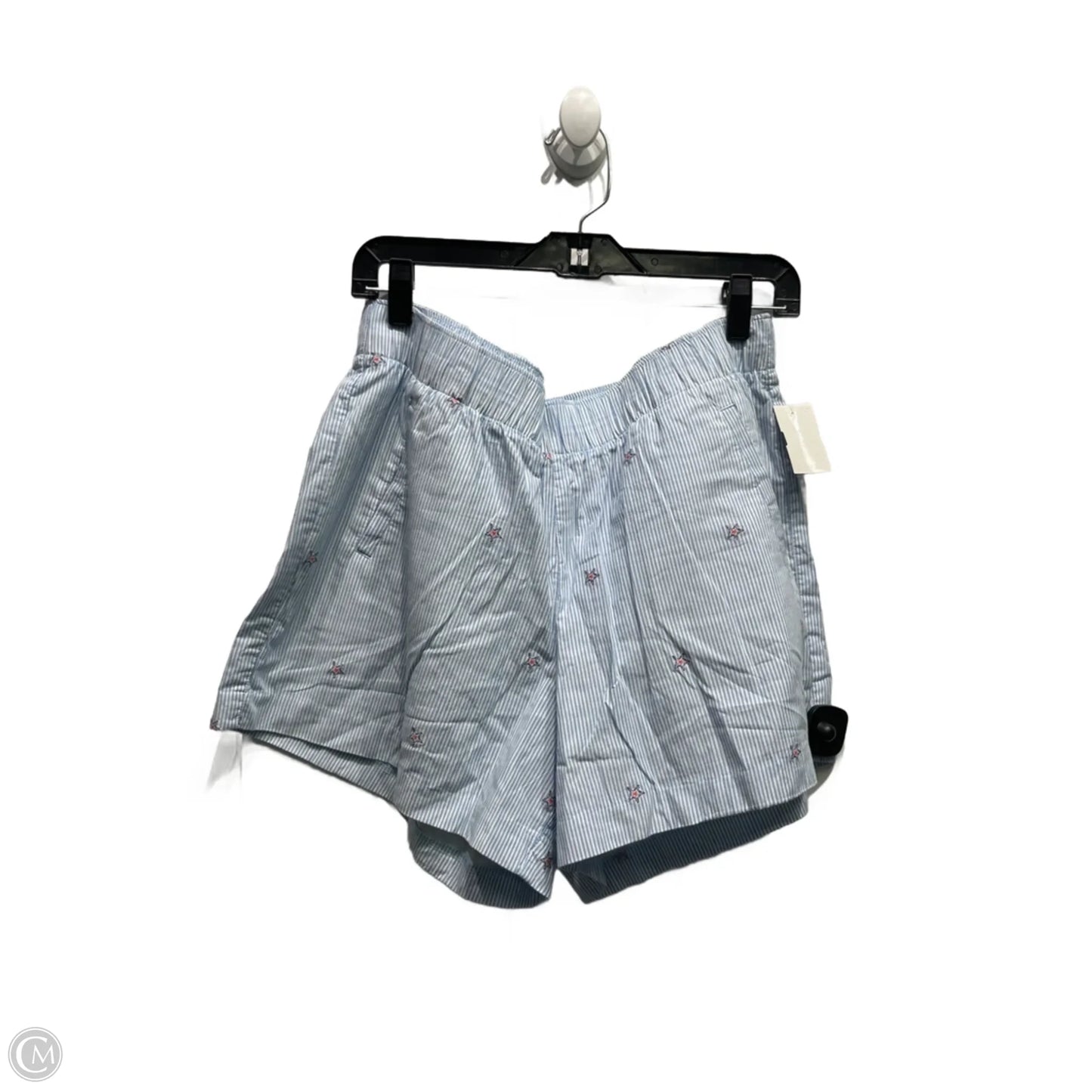 Shorts Designer By Lilly Pulitzer In Blue & White, Size: L