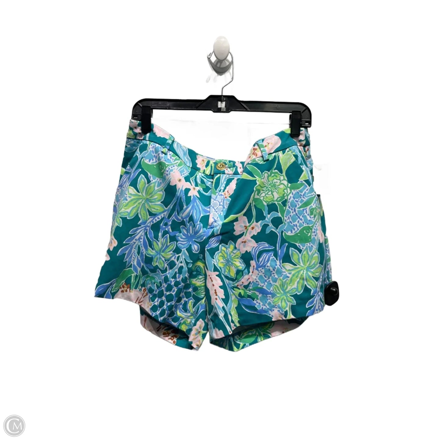 Shorts Designer By Lilly Pulitzer In Blue & Green, Size: 12