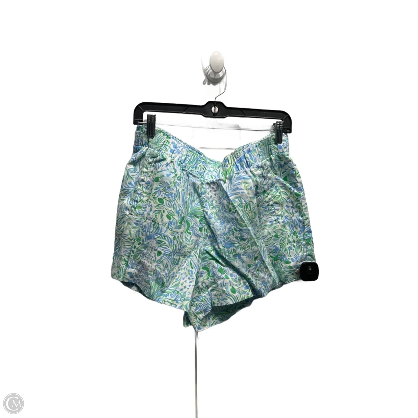 Shorts Designer By Lilly Pulitzer In Blue & Green, Size: L