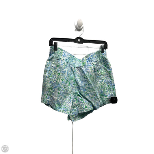 Shorts Designer By Lilly Pulitzer In Blue & Green, Size: L