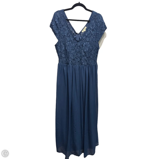 Dress Party Long By Indigo Rose In Blue, Size: 2x
