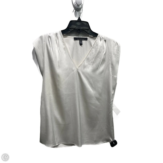 Top Short Sleeve By White House Black Market In Cream, Size: Xs
